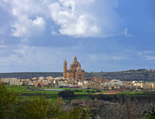 Vue sur la ville de Xagħra