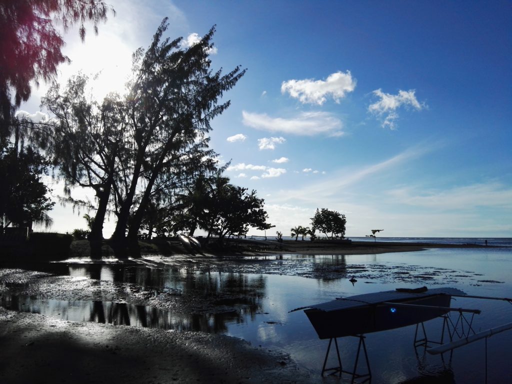Pointe Vénus  sur l'île de Tahiti archipel de la Société en Polynésie Française