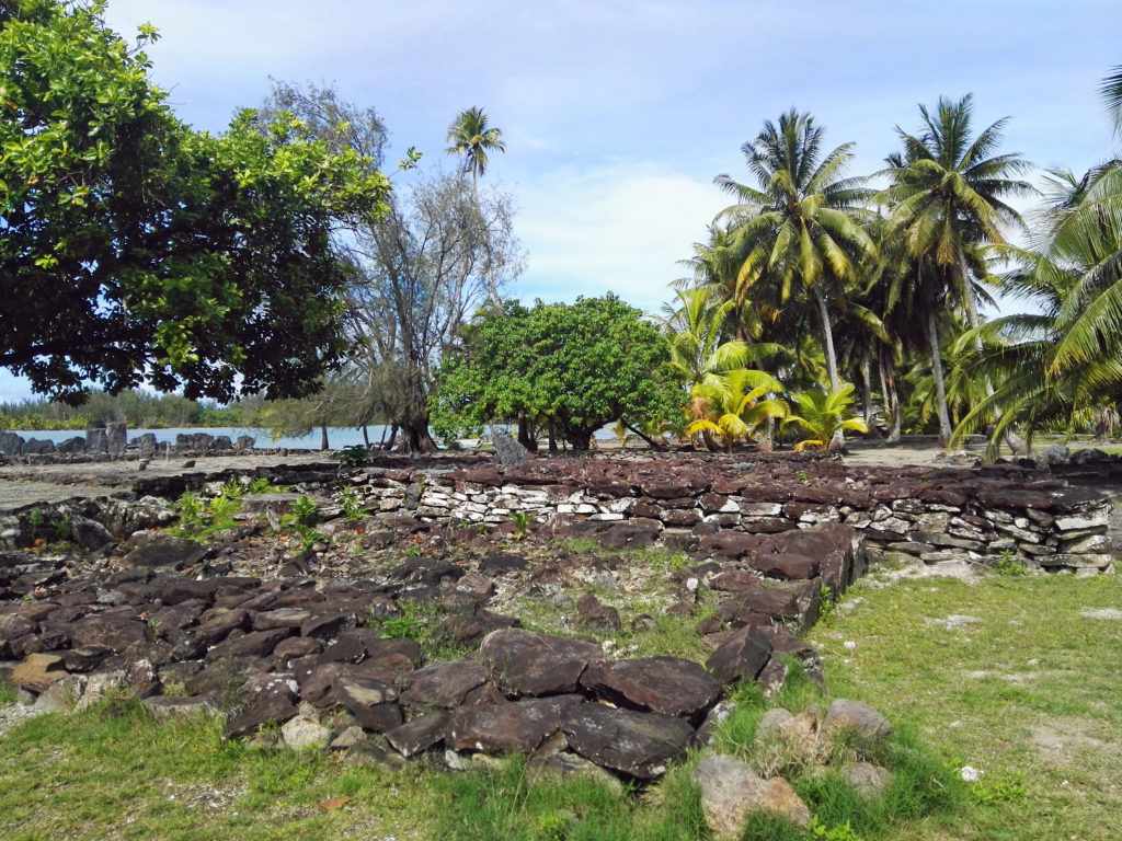 Marae de Maeva, lieu de culte et de sacrifice ancestral à Huahine, archipel de la Société en Polynésie Française