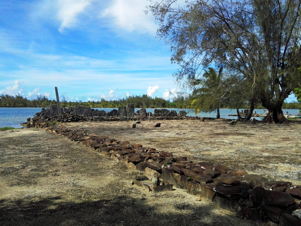 Marae de Maeva, lieu de culte et de sacrifice ancestral à Huahine, archipel de la Société en Polynésie Française