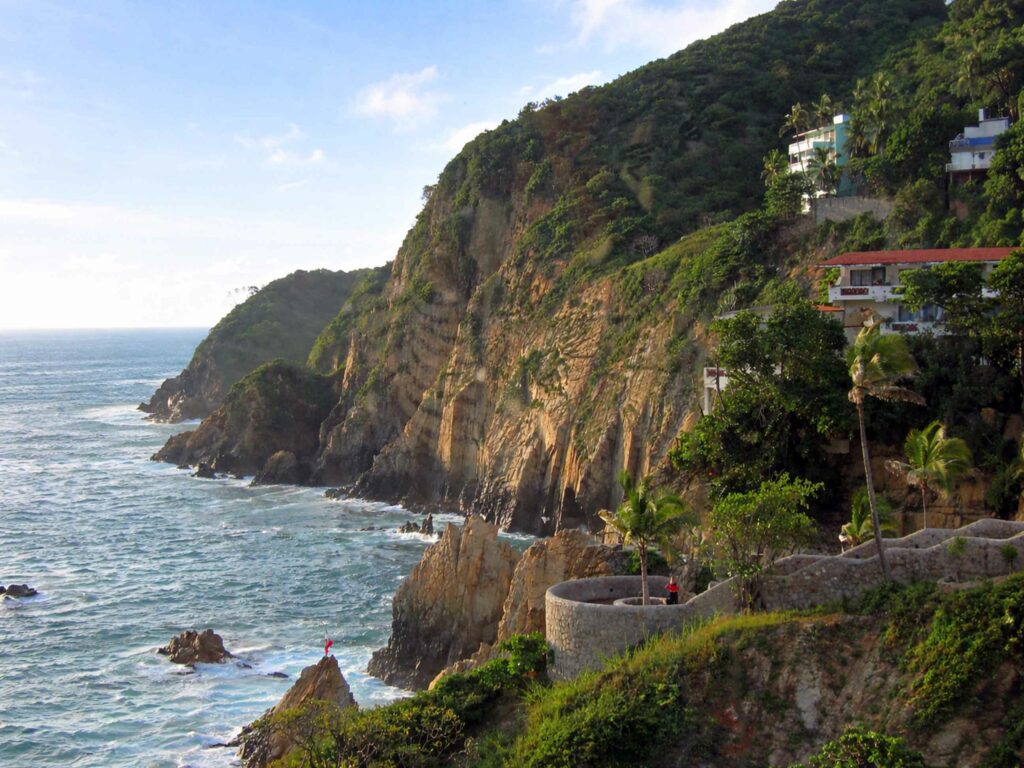 Que voir au Mexique en 10 jours  Falaises de la Quebrada au Mexique