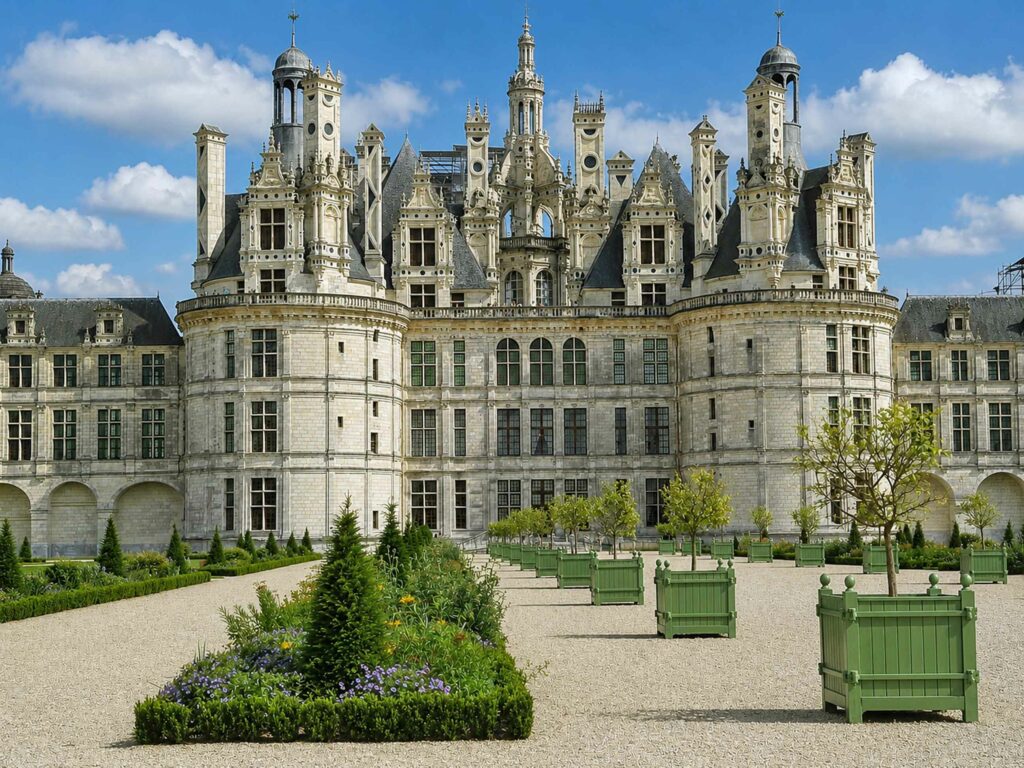 Visiter le château de Chambord : Grande allée du château de Chambord
