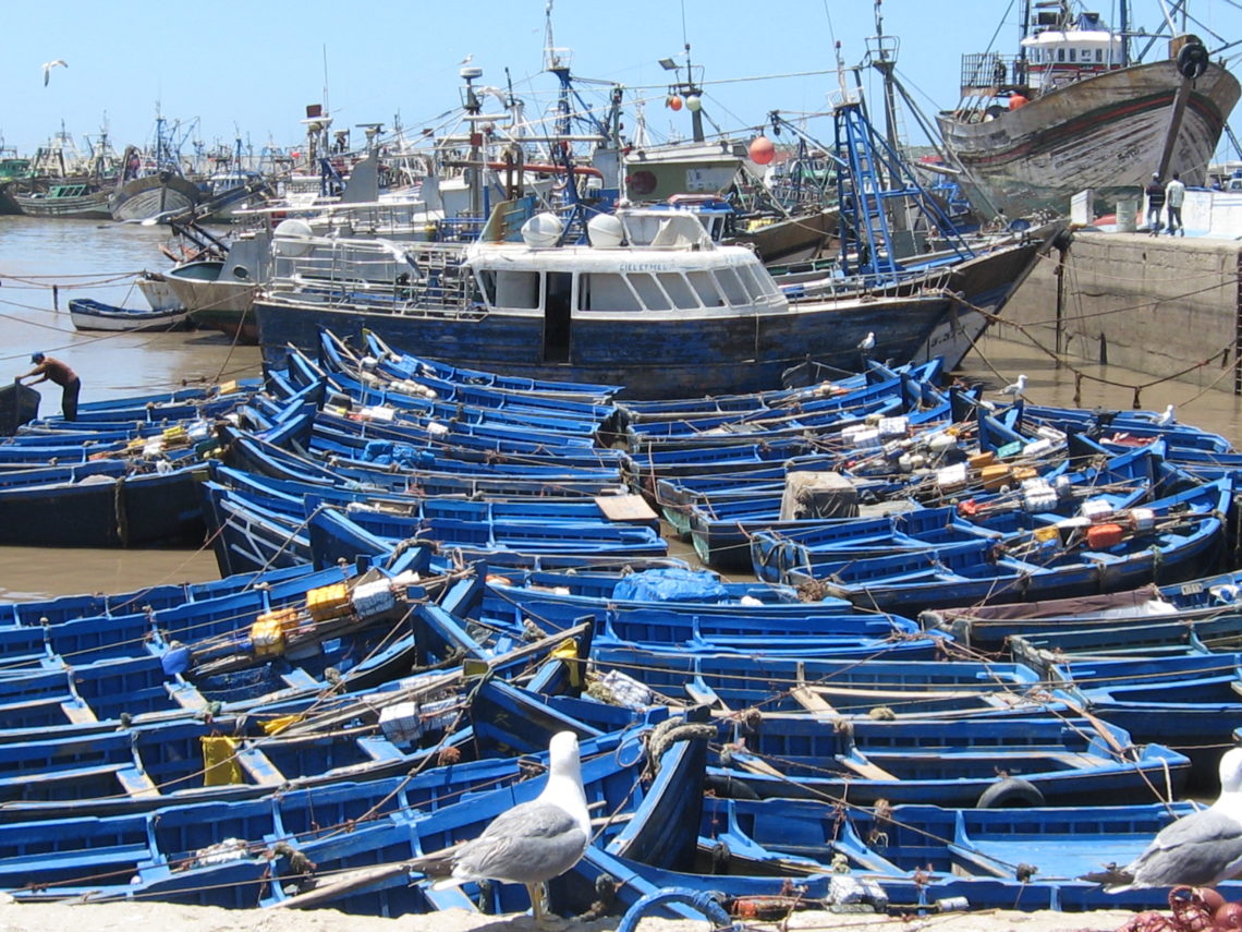Barques à Essaouira
