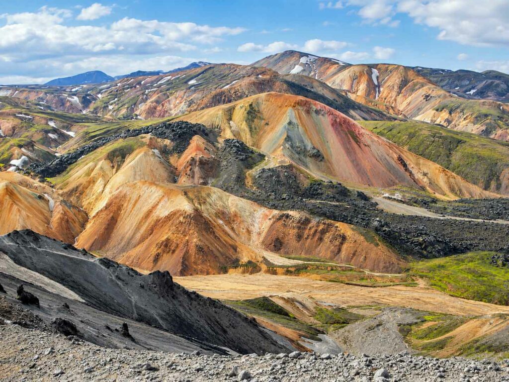 Randonnée dans le Landmannalaugar : montagnes de rhyolite By žába