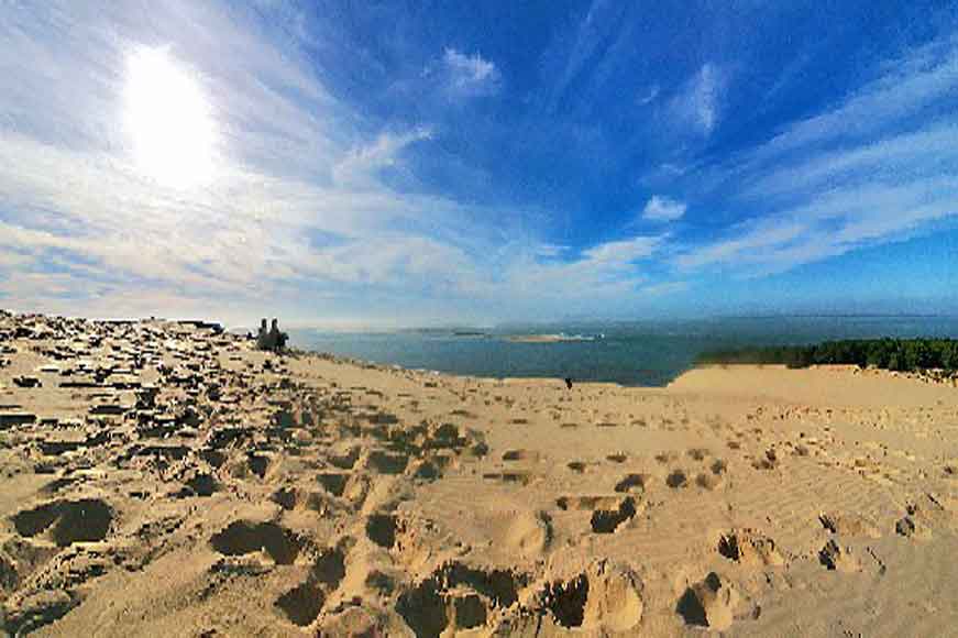 Road-trip en Gironde : Dune du Pilat avec vue sur le banc d'Arguin