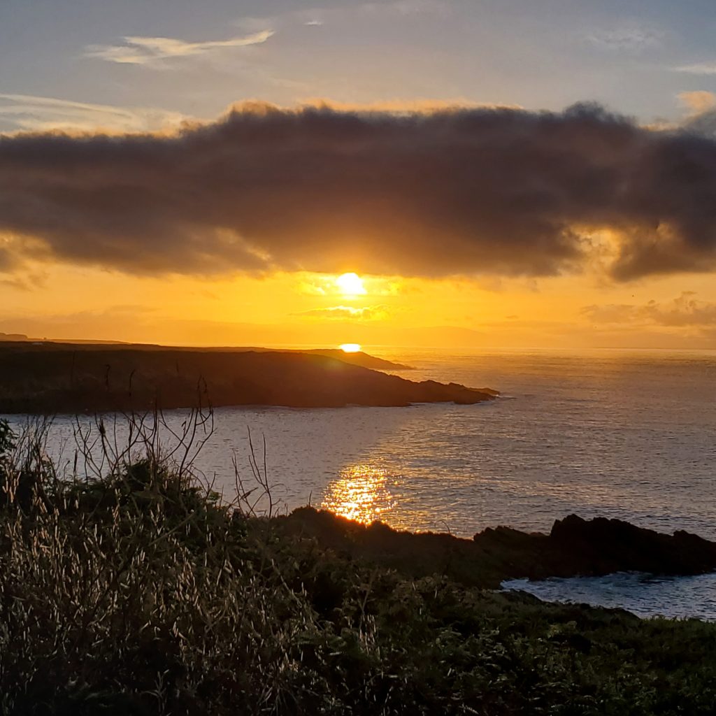 Coucher de soleil sur l'île Plancha