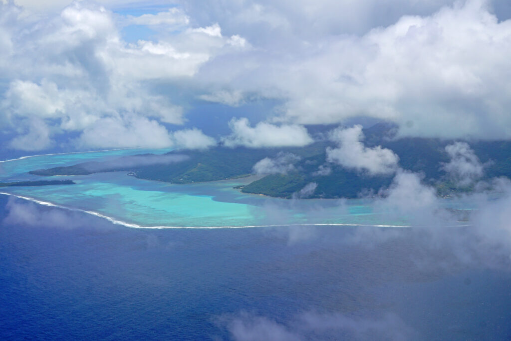 L'île de Moorea dans l'archipel de la Société en Polynésie Française