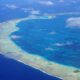 Lagon bleu atoll des Tuamotu