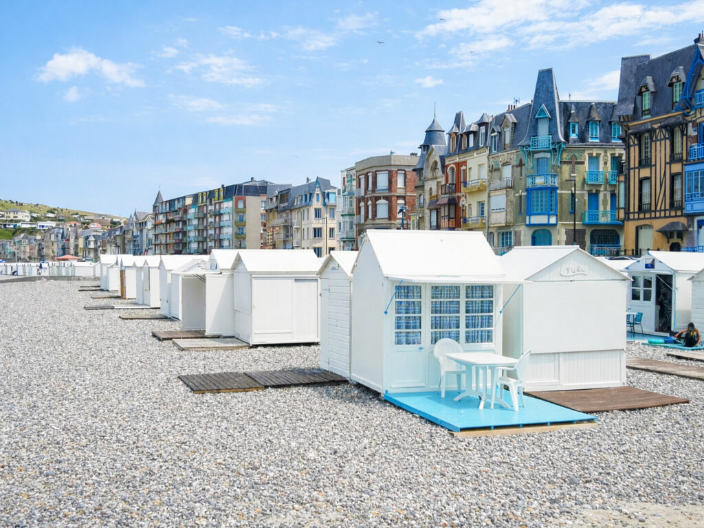 Découvrez la Baie de Somme : cabines de plage de Mers-les-Bains