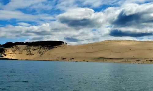 Dune du Pilat vue depuis l'Île aux Oiseaux