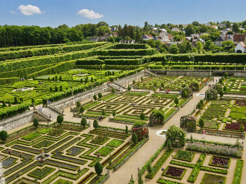 Découvrir les jardins de Villandry : jardin d'ornement deuxième salon