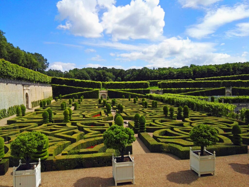 Découvrir les jardins de Villandry : Premier salon ,jardin d'ornement des jardins de Villandry